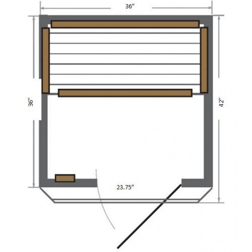Sedona 1-2 Person Indoor Infrared Sauna - IN STOCK