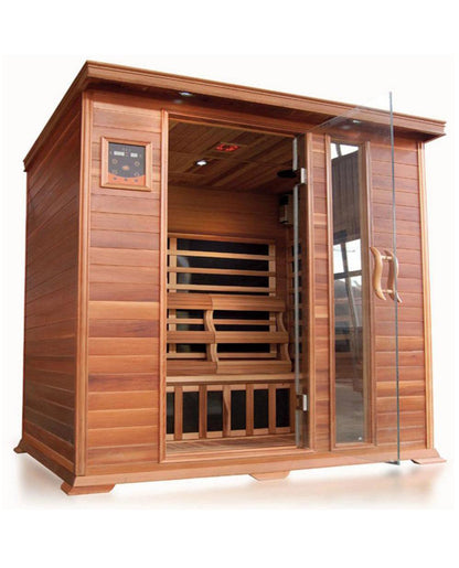 Savannah 3 Person Indoor Infrared Sauna - Canadian Red Cedar