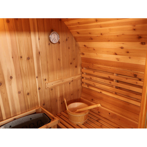 Galley 4-Person Traditional Barrel Sauna