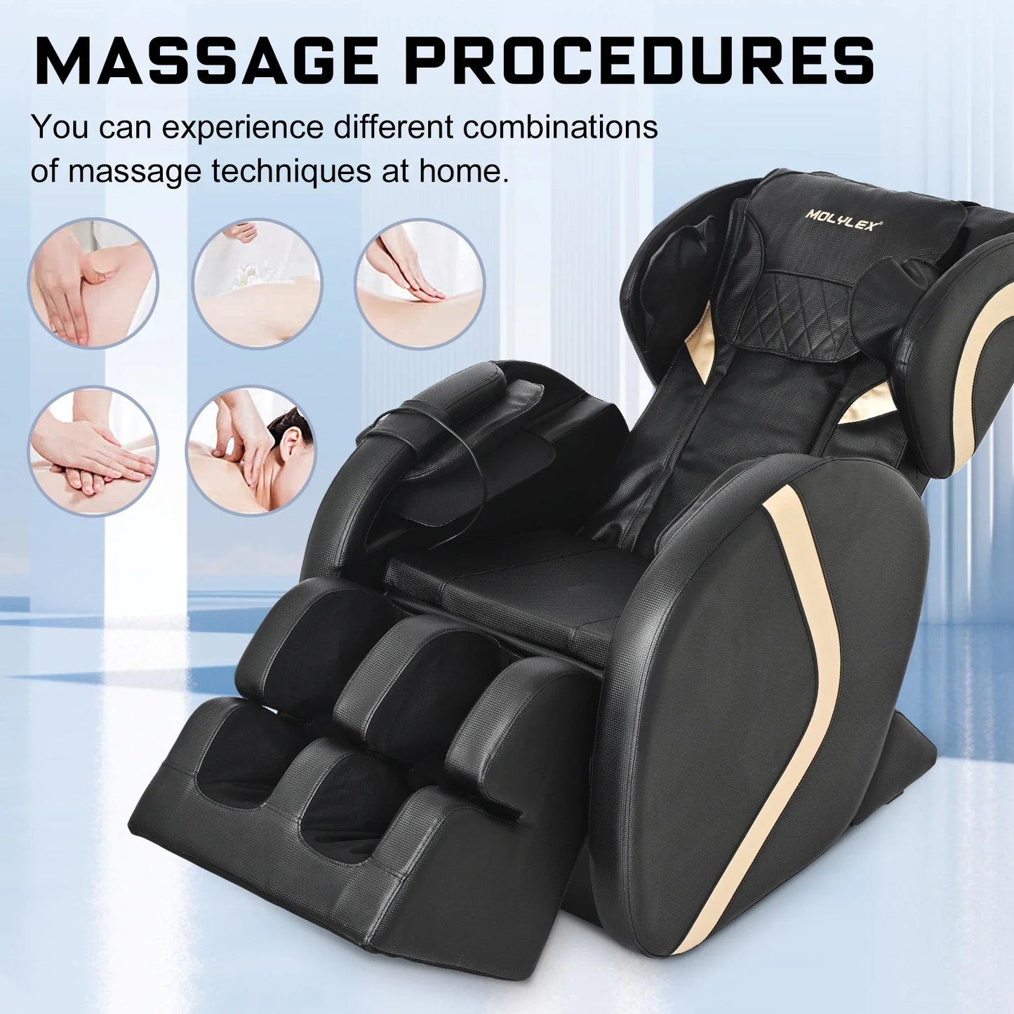 BT CalmSpas: Full Body Massage Chair Recliner for Best Zero Gravity Experience / "MC222" for $222 OFF