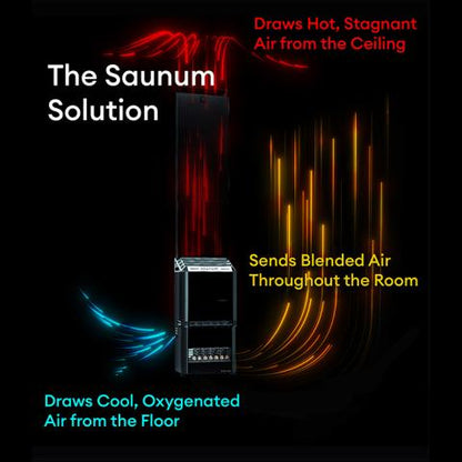 Saunum AIR Sauna Heater with Climate Equalizer