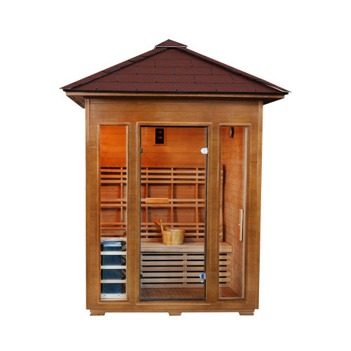 Waverly 3-Person Outdoor Traditional Sauna / Use "SR200" for $200 OFF