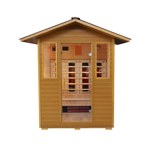 Grandby 3 Person Outdoor Infrared Sauna