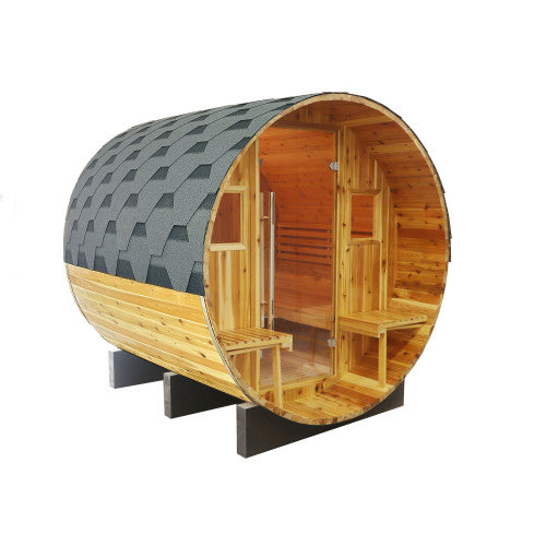 Oasis 2-4 Person Traditional Canopy Barrel Sauna