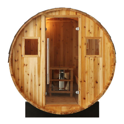 Aurora 2-4 Person Traditional Barrel Sauna