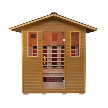 Cayenne 4 Person Outdoor Infrared Sauna