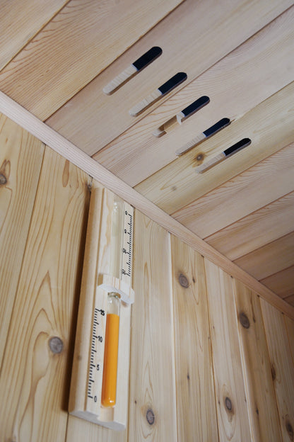 Hampton 3 Person Indoor Traditional Sauna Double Bench