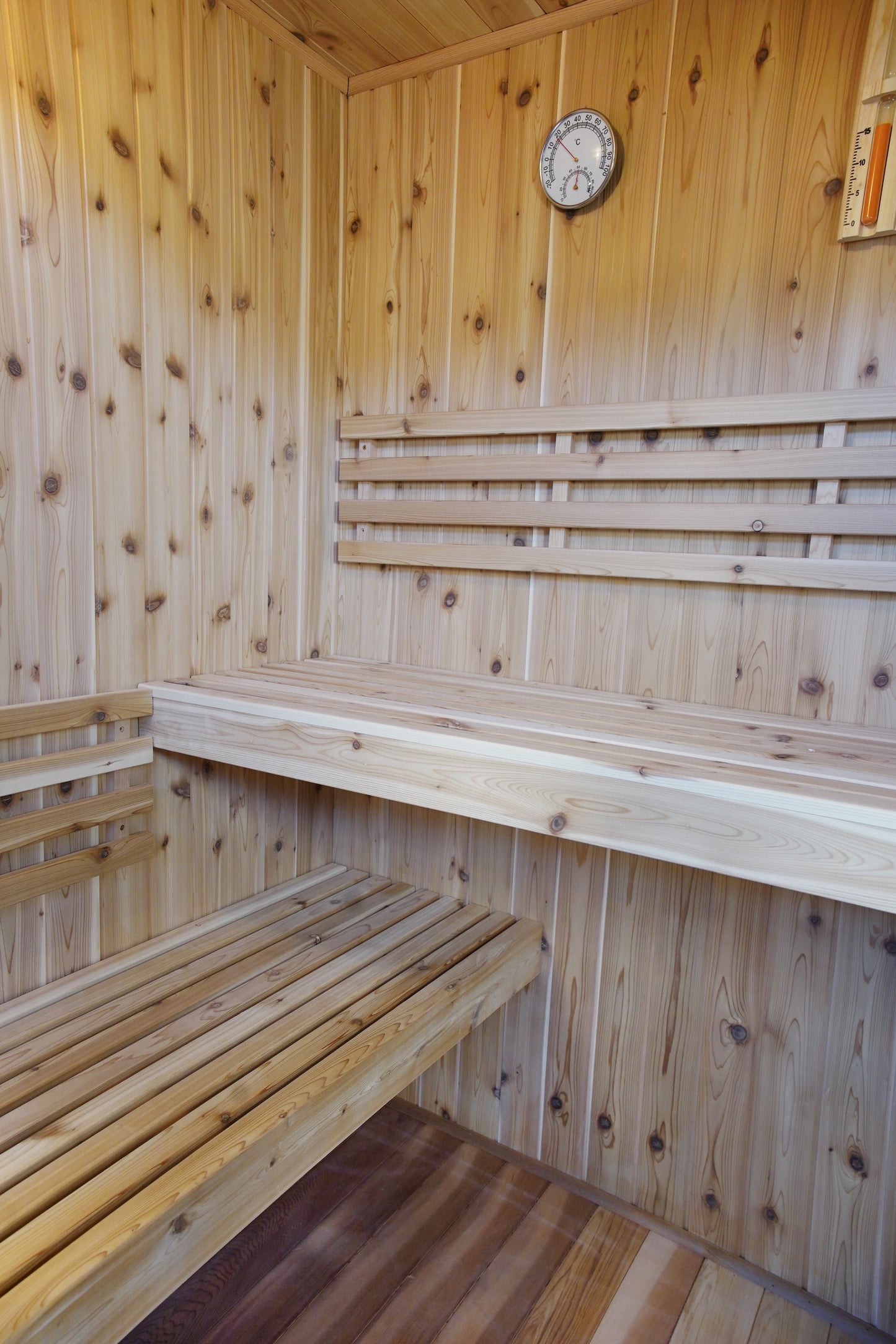 Hampton 3 Person Indoor Traditional Sauna Double Bench