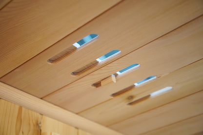 Hampton 3 Person Indoor Traditional Sauna Double Bench