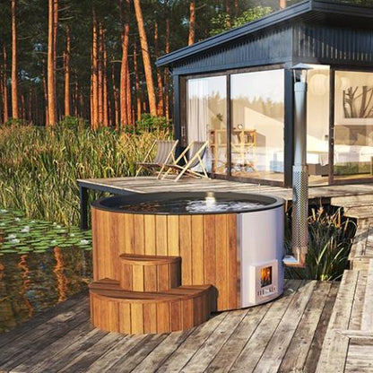 Soak-Series Home Wood-Burning Hot Tub, Natural, Up to 6 Persons