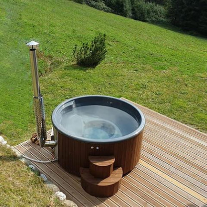 Soak-Series Home Wood-Burning Hot Tub, Natural, Up to 6 Persons