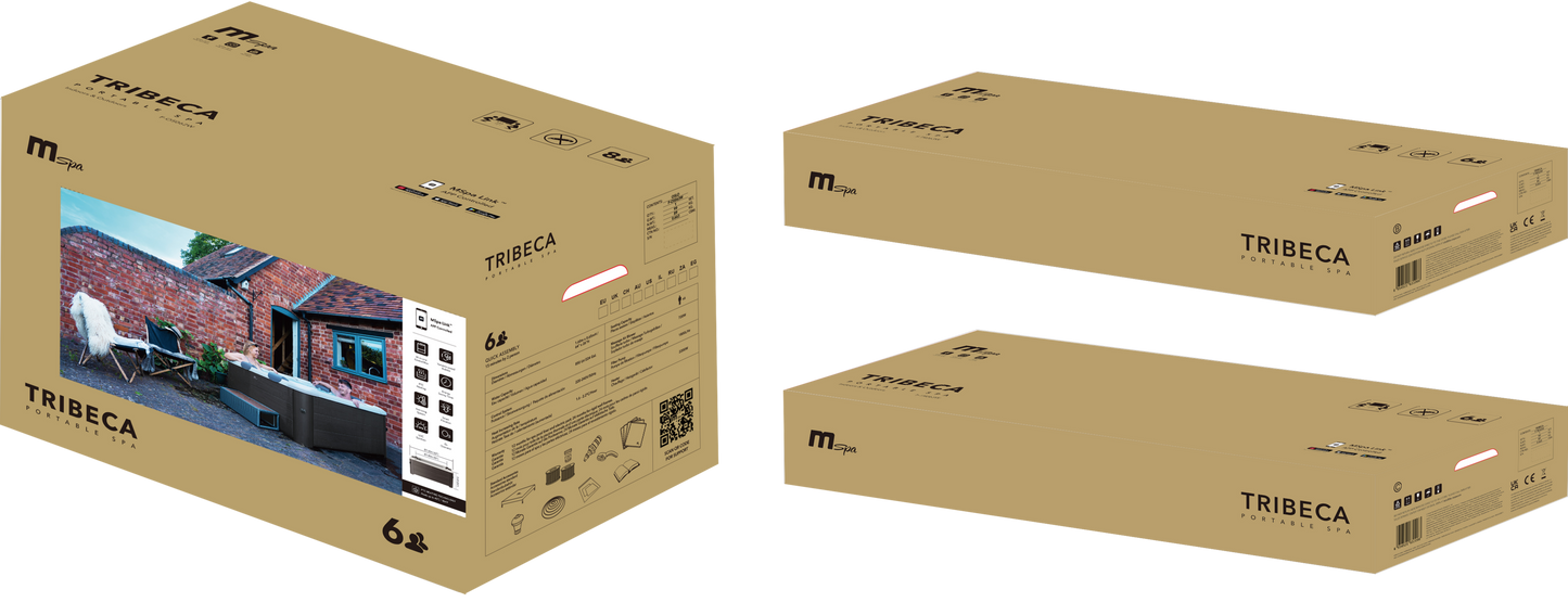MSpa Frame TRIBECA 6 Person Bubble & Jet Spa
