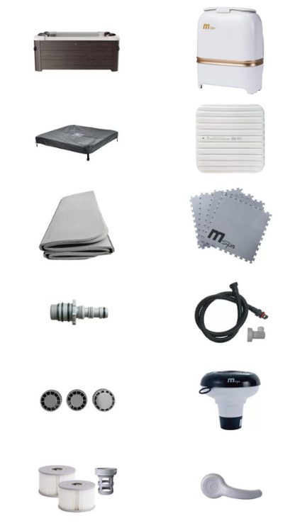 MSpa Frame TRIBECA 6 Person Bubble & Jet Spa