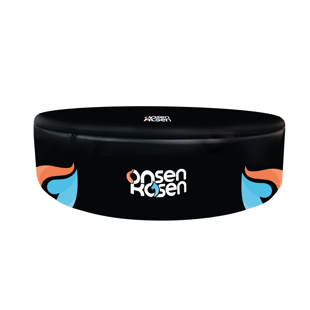 OnsenKosen Yunokawa 8 to 12 Person Group Therapy Tub with Pro 2HP Dual CHiller/Heater