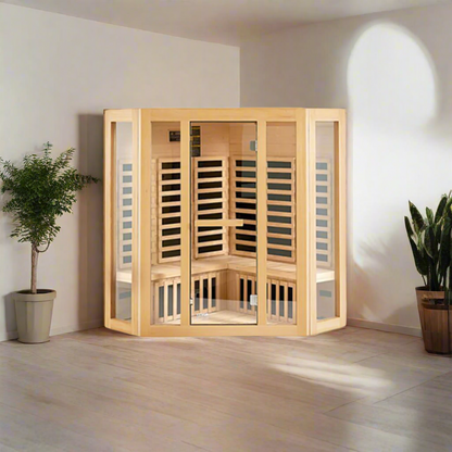 VEVOR 3-4 Person Corner Infrared Sauna
