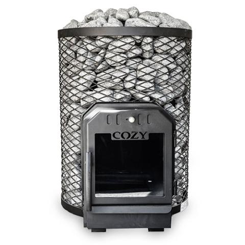 Cozy Heat O Thru-Wall Sauna Stove Wood Burning Sauna Stove