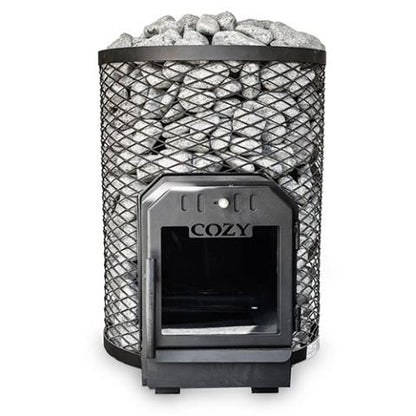 Cozy Heat O Thru-Wall Sauna Stove Wood Burning Sauna Stove