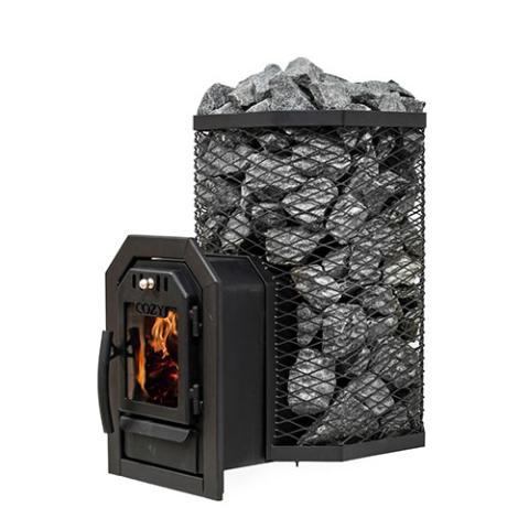 Cozy Heat Thru-Wall Sauna Heater Wood-Burning Sauna Stove