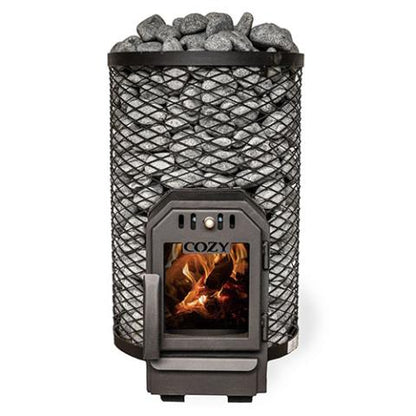 Cozy Heat O Thru-Wall Sauna Stove Wood Burning Sauna Stove