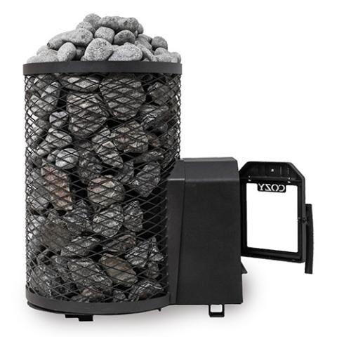 Cozy Heat O Thru-Wall Sauna Stove Wood Burning Sauna Stove